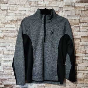 Spyder Men's Gray and Black Sweatshirt